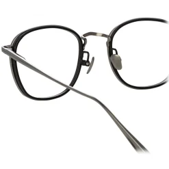 Linda Farrow - Maco Squared Optical Glasses in White Gold - LFL1220C2OPT - Linda Farrow Eyewear - Avvenice