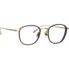 Linda Farrow - Maco Squared Optical Glasses in Light Gold - LFL1220C3OPT - Linda Farrow Eyewear - Avvenice