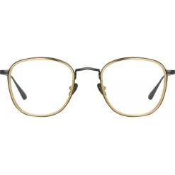 Linda Farrow - Maco Squared Optical Glasses in Nickel - LFL1220C4OPT - Linda Farrow Eyewear - Avvenice
