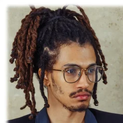 Linda Farrow - Maco Squared Optical Glasses in Yellow Gold - LFL1220C1OPT - Linda Farrow Eyewear - Avvenice