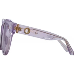 Linda Farrow - Madi Oversized Sunglasses in Lilac - LFL1257C4SUN - Linda Farrow Eyewear - Avvenice