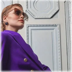 Linda Farrow - Marcia Square Sunglasses in Rose Gold - LFL1310C1SUN - Linda Farrow Eyewear - Avvenice