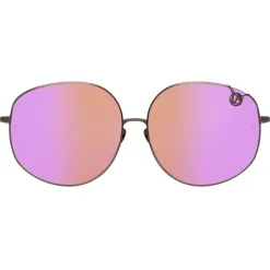 Linda Farrow - Marisa Oversized Sunglasses in Nickel Pink - LFL1056C7SUN - Linda Farrow Eyewear - Avvenice