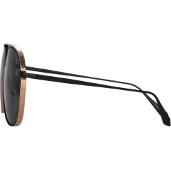 Linda Farrow - Matis Aviator Sunglasses in Black - LFL1279C1SUN - Linda Farrow Eyewear - Avvenice