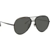 Linda Farrow - Matisse Aviator Sunglasses in Nickel - LFL1207C4SUN - Linda Farrow Eyewear - Avvenice