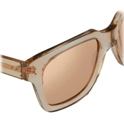 Linda Farrow - Max D-Frame Sunglasses in Ash - LFL71C83SUN - Linda Farrow Eyewear - Avvenice