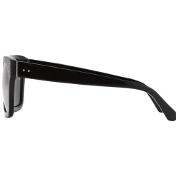 Linda Farrow - Max D-Frame Sunglasses in Black Silver - LFL71C50SUN - Linda Farrow Eyewear - Avvenice