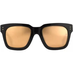 Linda Farrow - Max D-Frame Sunglasses in Black Yellow Gold - LFL71C51SUN - Linda Farrow Eyewear - Avvenice