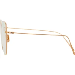 Linda Farrow - Maya Cat Eye Optical Glasses in Rose Gold - LF38C3OPT - Linda Farrow Eyewear - Avvenice