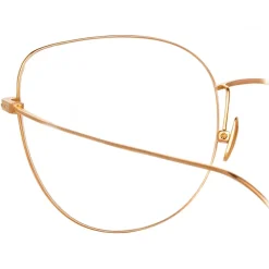 Linda Farrow - Maya Cat Eye Optical Glasses in Rose Gold - LF38C3OPT - Linda Farrow Eyewear - Avvenice