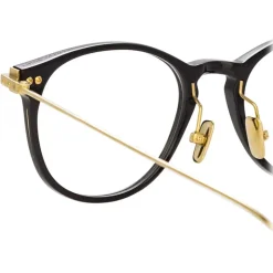 Linda Farrow - Mayne A Oval Optical Glasses in White Gold - LF33AC2OPT - Linda Farrow Eyewear - Avvenice
