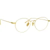 Linda Farrow - Mayne A Oval Optical Glasses in Yellow Gold - LF33AC1OPT - Linda Farrow Eyewear - Avvenice