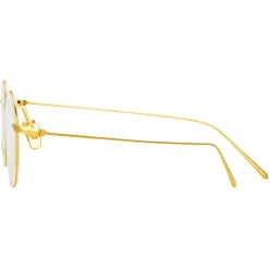Linda Farrow - Mayne A Oval Optical Glasses in Yellow Gold - LF33AC1OPT - Linda Farrow Eyewear - Avvenice