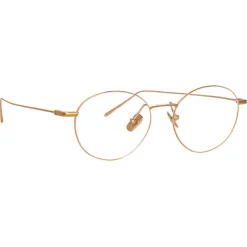 Linda Farrow - Mayne A Oval Optical Glasses in Rose Gold - LF33AC3OPT - Linda Farrow Eyewear - Avvenice