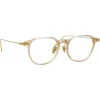 Linda Farrow - Meier A D-Frame Optical Glasses in Clear - Linda Farrow Eyewear - Avvenice
