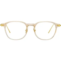 Linda Farrow - Meier A D-Frame Optical Glasses in Clear - Linda Farrow Eyewear - Avvenice
