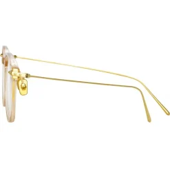 Linda Farrow - Meier D-Frame Optical Glasses in Clear - Linda Farrow Eyewear - Avvenice