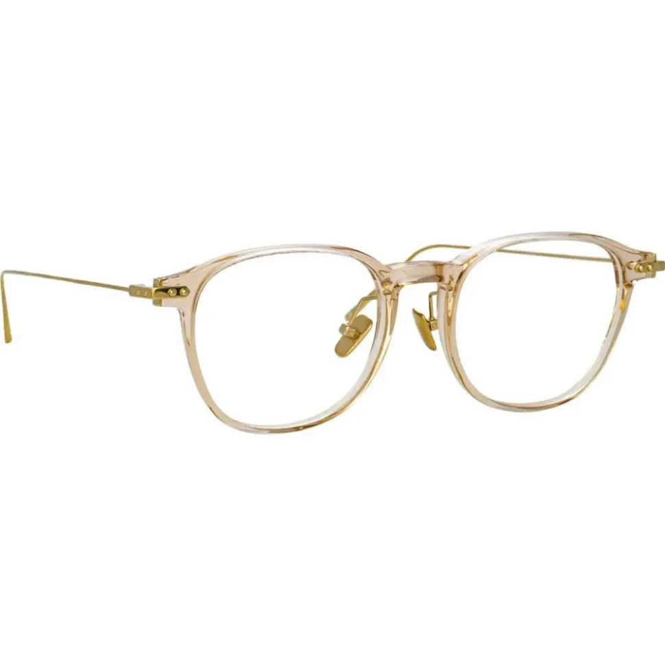 Linda Farrow - Meier D-Frame Optical Glasses in Brown - LF16C11OPT - Linda Farrow Eyewear - Avvenice