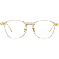 Linda Farrow - Meier D-Frame Optical Glasses in Brown - LF16C11OPT - Linda Farrow Eyewear - Avvenice