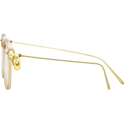 Linda Farrow - Meier D-Frame Optical Glasses in Brown - LF16C11OPT - Linda Farrow Eyewear - Avvenice