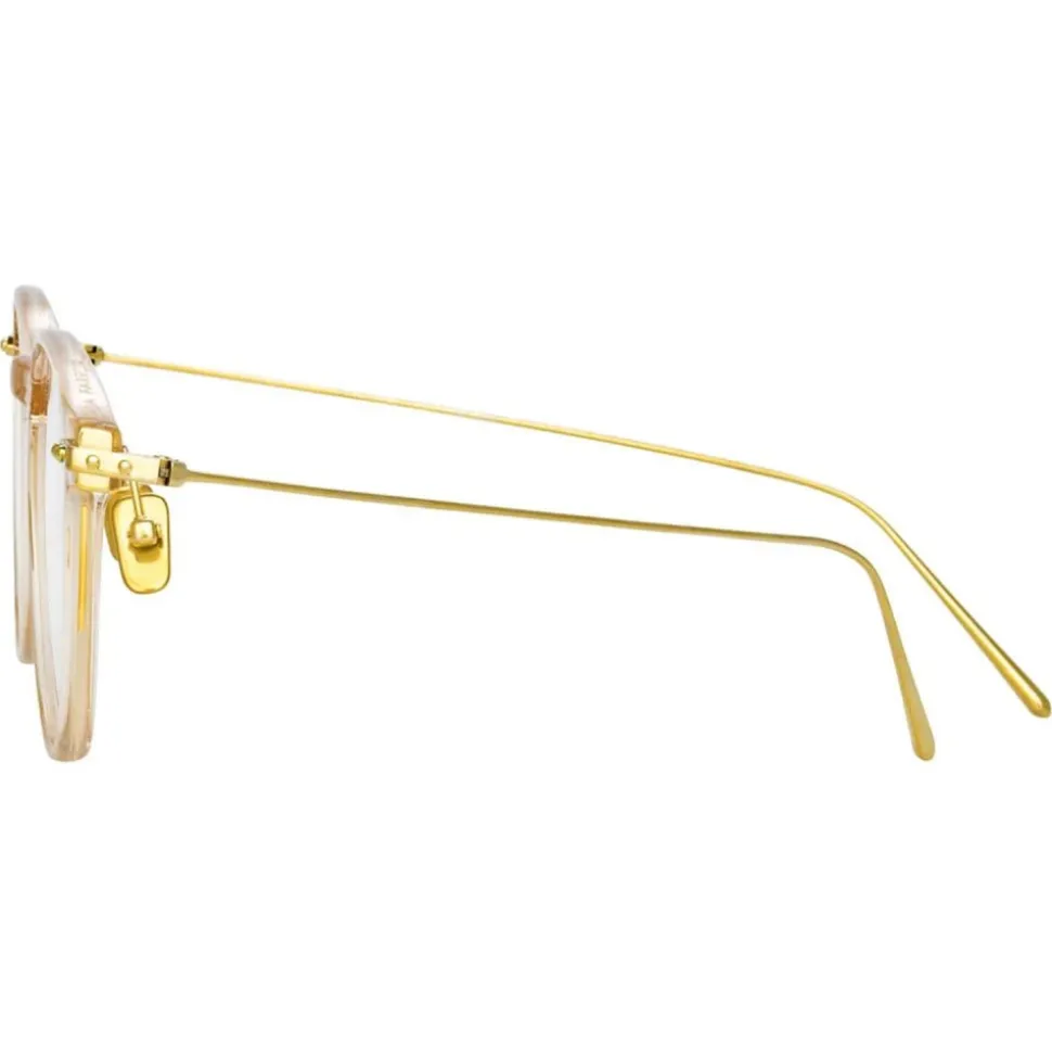 Linda Farrow - Meier D-Frame Optical Glasses in Brown - LF16C11OPT - Linda Farrow Eyewear - Avvenice