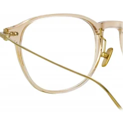 Linda Farrow - Meier D-Frame Optical Glasses in Brown - LF16C11OPT - Linda Farrow Eyewear - Avvenice