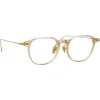 Linda Farrow - Meier D-Frame Optical Glasses in Brown - LF16AC11OPT - Linda Farrow Eyewear - Avvenice
