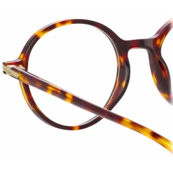 Linda Farrow - Merrick A Oval Optical Glasses in Tortoiseshell - LF51AC2OPT - Linda Farrow Eyewear - Avvenice