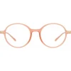 Linda Farrow - Merrick Oval Optical Glasses in Nectarine - LF51C4OPT - Linda Farrow Eyewear - Avvenice