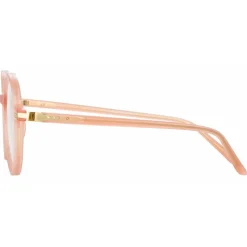 Linda Farrow - Merrick Oval Optical Glasses in Nectarine - LF51C4OPT - Linda Farrow Eyewear - Avvenice