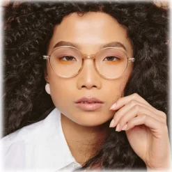 Linda Farrow - Merrick Oval Optical Glasses in Nectarine - LF51C4OPT - Linda Farrow Eyewear - Avvenice