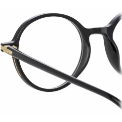 Linda Farrow - Merrick Oval Optical Glasses in Black - LF51C1OPT - Linda Farrow Eyewear - Avvenice