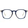 Linda Farrow - Mila A Square Optical Glasses in Navy - LF52AC3OPT - Linda Farrow Eyewear - Avvenice