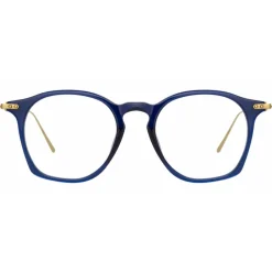 Linda Farrow - Mila A Square Optical Glasses in Navy - LF52AC3OPT - Linda Farrow Eyewear - Avvenice