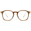 Linda Farrow - Mila Square Optical Glasses in Brown - LF52C4OPT - Linda Farrow Eyewear - Avvenice