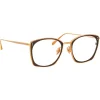 Linda Farrow - Milo Square Optical Glasses in Rose Gold - LFL1338C3OPT - Linda Farrow Eyewear - Avvenice