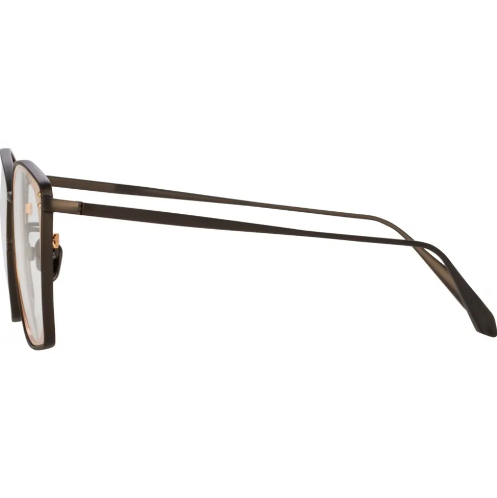 Linda Farrow - Milo Square Optical Glasses in Nickel Rose Gold - LFL1338C6OPT - Linda Farrow Eyewear - Avvenice