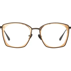 Linda Farrow - Milo Square Optical Glasses in Nickel Rose Gold - LFL1338C6OPT - Linda Farrow Eyewear - Avvenice