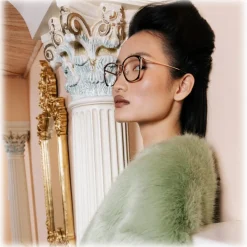 Linda Farrow - Milo Square Optical Glasses in Light Gold - LFL1338C2OPT - Linda Farrow Eyewear - Avvenice