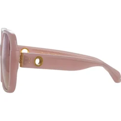 Linda Farrow - Mima Oversized Sunglasses in Lilac - LFL1401C3SUN - Linda Farrow Eyewear - Avvenice