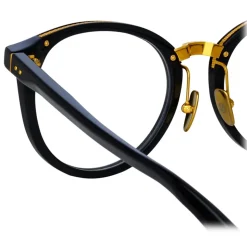Linda Farrow - Morgan Oval Optical Glasses in Black - LFL1366C3OPT - Linda Farrow Eyewear - Avvenice