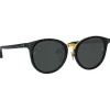 Linda Farrow - Morgan Oval Sunglasses in Black - LFL1366C1SUN - Linda Farrow Eyewear - Avvenice