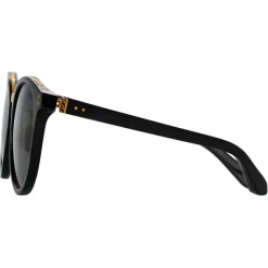 Linda Farrow - Morgan Oval Sunglasses in Black - LFL1366C1SUN - Linda Farrow Eyewear - Avvenice
