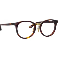 Linda Farrow - Morgan Oval Optical Glasses in Tortoiseshell - LFL1366C4OPT - Linda Farrow Eyewear - Avvenice