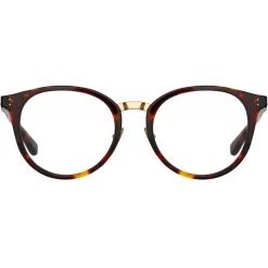 Linda Farrow - Morgan Oval Optical Glasses in Tortoiseshell - LFL1366C4OPT - Linda Farrow Eyewear - Avvenice