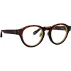 Linda Farrow - Morris Oval Optical Glasses in Tortoiseshell - LFL1381AC2OPT - Linda Farrow Eyewear - Avvenice