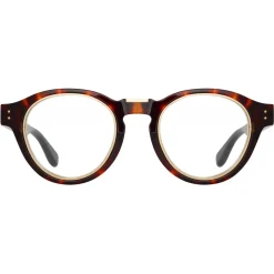 Linda Farrow - Morris Oval Optical Glasses in Tortoiseshell - LFL1381AC2OPT - Linda Farrow Eyewear - Avvenice