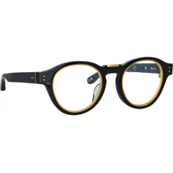 Linda Farrow - Morris Oval Optical Glasses in Black - LFL1381C3OPT - Linda Farrow Eyewear - Avvenice