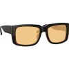 Linda Farrow - Morrison Rectangular Sunglasses in Black Orange - LFL1027C7SUN - Linda Farrow Eyewear - Avvenice