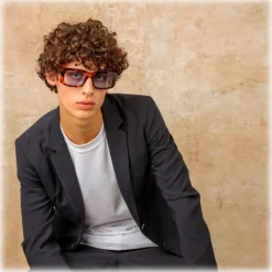 Linda Farrow - Morrison Rectangular Sunglasses in Tortoiseshell Blue - LFL1027C9SUN - Linda Farrow Eyewear - Avvenice